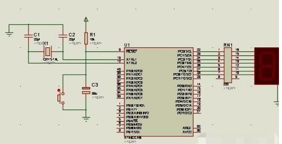 AVR单片机对数码管数据P0口与P2口的控制设计