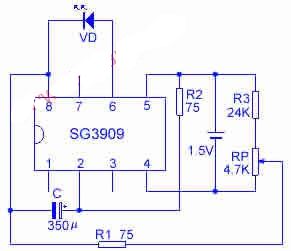 SG3909振荡器管脚及应用电路