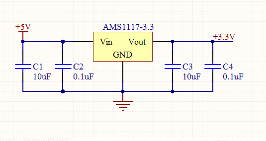 ams1117-3.3接线原理以及如何接线