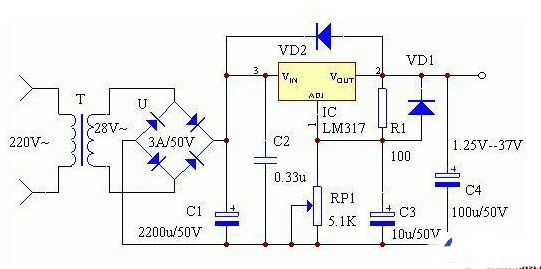 220V交流电怎么变成27V直流电