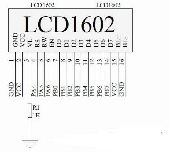LCD1602显示电路图大全