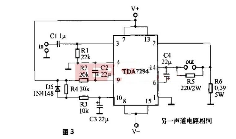 tda7294引脚功能和电压_三款tda7294应用电路