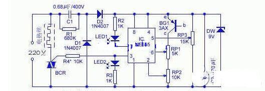 简析电热毯控制器电路图