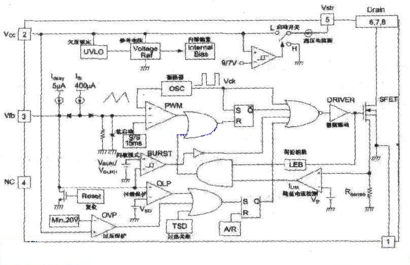 Q100引脚功能及电压和电路图