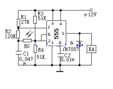 555光电控制器电路图原理