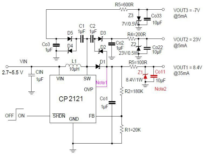 基于CP212X的TFT模组电源解决
