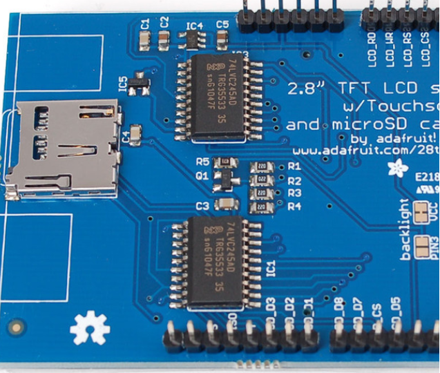 2.8英寸TFT触摸屏与Arduino的使用