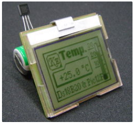 采用NOKIA3310液晶屏及DS18B20制造的数字温度计