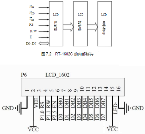 lcd1602接线图_lcd1602与单片机连接图