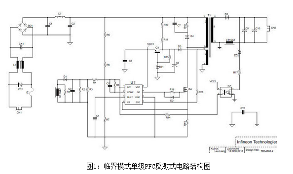基于TDA4863-2的单级PFC反激LED电源设计与仿真