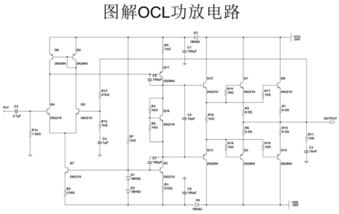 详解OCL功放差分放大电路