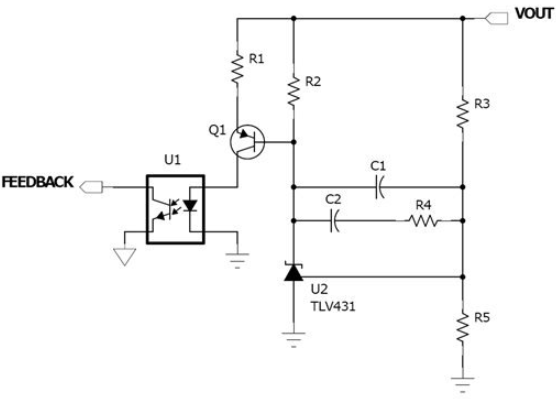 常用于调节隔离式电源输出电压电路