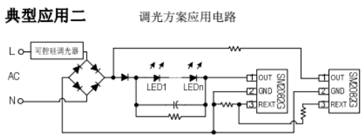 lED电源芯片SM2082G的高压线性恒流方案