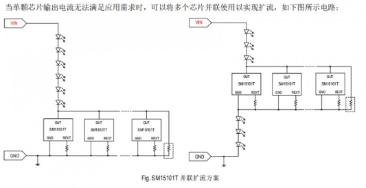 低压灯带恒流驱动ICSM15101T低成本应用方案