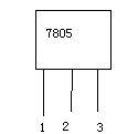 12v7805稳压电源电路图