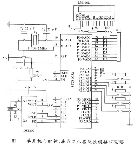 接口电路:直流测速发电机与单片机的接口电路图