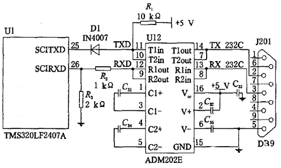揭秘DSP电机控制串行通信系统电路设计