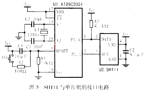 I2C总线数字式温湿度传感器SHT11及其在单片机系统的应用