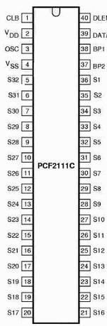 字符液晶驱动模块PCF2111CT