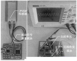 PVDF传感器和WSN的振动信号测量系统