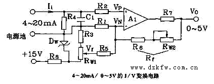 4－20mA/0－5V的I/V变换电路