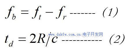电磁波测距的基本原理公式_FMCW雷达基本原理