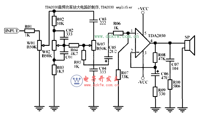 TDA2030音频功率放大电路的制作,TDA2030amplifier
