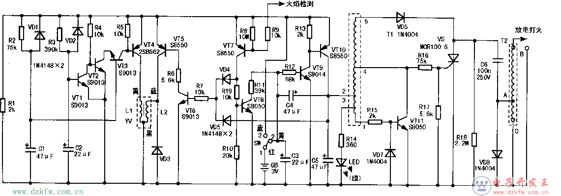 热水器脉冲电路图（五款热水器脉冲电路设计原理图详解）