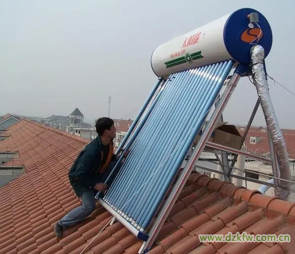太阳能热水器更换真空管